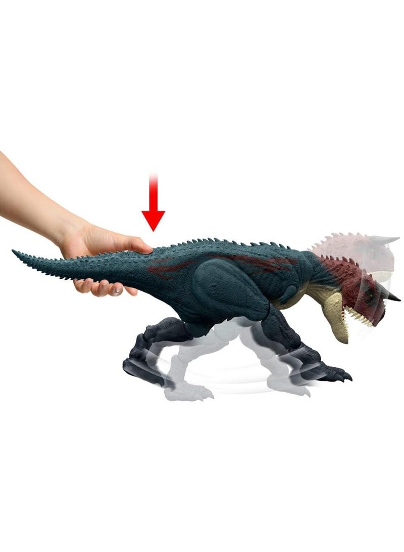 JURASSIC WORLD عالم الديناصورات: شحن وعضّ كارنو تاوروس JKG85 - Image 4
